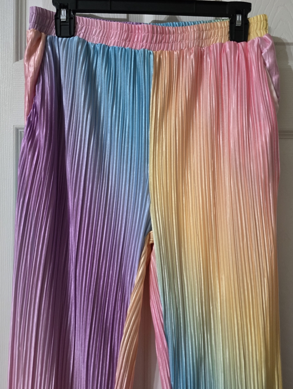 Dressed in LALA | Rainbow Daydream Matching Plissé Set, Baggy Fit, EUC! - Picture 10 of 16